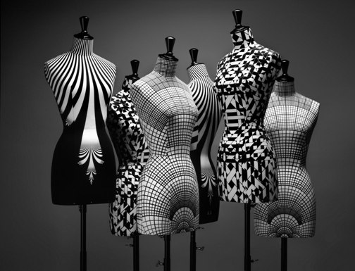 Mannequin de couture drapé de tissu